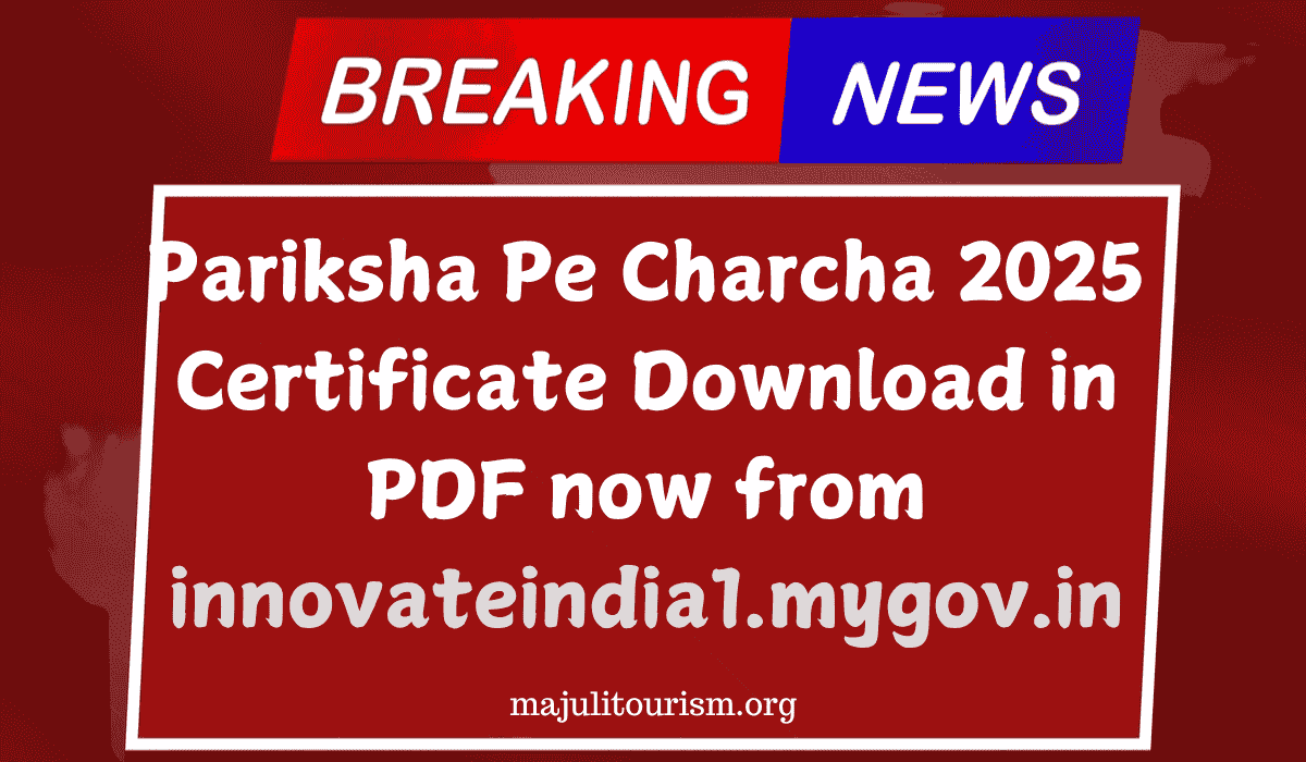 Pariksha Pe Charcha 2025 Certificate Download